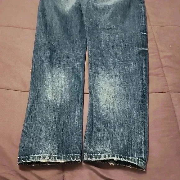 The Stronghold Relaxed Tapered Button Fly Dark Wash Jeans Men's Size 30x32 - Picture 9 of 9